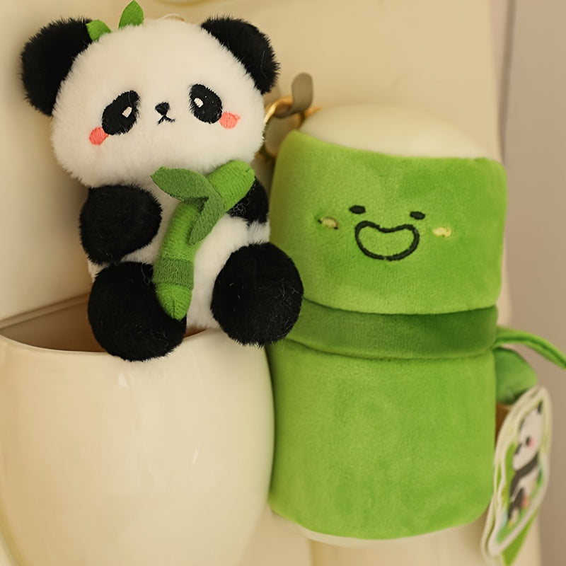 Adorable Bamboo Tube Panda Plush - Stuffed Plush Toys