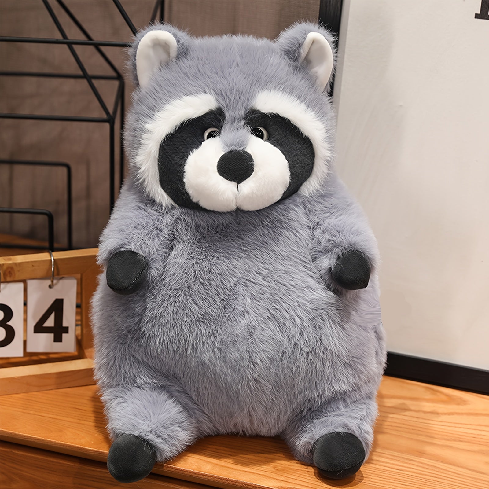 Adorable Gray Raccoon Plush Toy - Stuffed Plush Toys